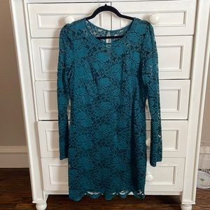 Fortune ivy long sleeve lace dress. Size XL.